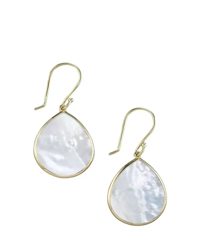 Ippolita Small Stone Teardrop Earrings in 18K Gold