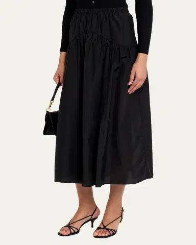 Theory Poplin Circle Skirt | Thumbnail 4 Theory Poplin Circle Skirt | Thumbnail 4