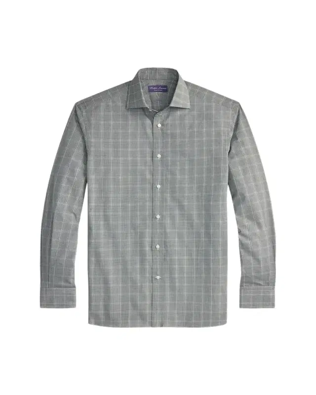 Ralph Lauren Purple Label Men's Glen Plaid Twill Classic-Fit Shirt