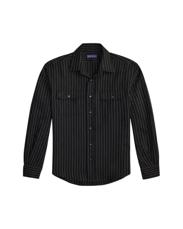 Men's Pinstripe Wool/Linen Sport Shirt Men's Pinstripe Wool/Linen Sport Shirt