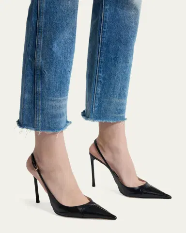 Tom Ford 85mm Shiny Kid Leather Slingback Pumps | Thumbnail 5 Tom Ford 85mm Shiny Kid Leather Slingback Pumps | Thumbnail 5