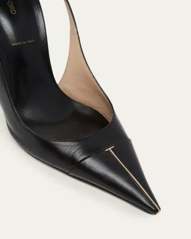 Tom Ford 85mm Shiny Kid Leather Slingback Pumps | Thumbnail 8 Tom Ford 85mm Shiny Kid Leather Slingback Pumps | Thumbnail 8