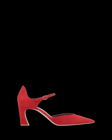 Gabriela Hearst 75mm Devil Suede Ankle-Strap Pumps | Thumbnail 2