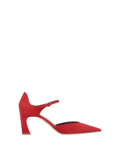 Gabriela Hearst 75mm Devil Suede Ankle-Strap Pumps | Thumbnail 1