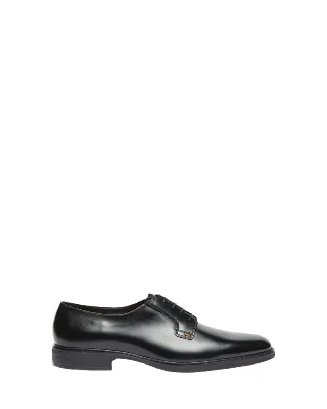 Men's Easy Collection Leather Rubber-Sole Derby Shoes