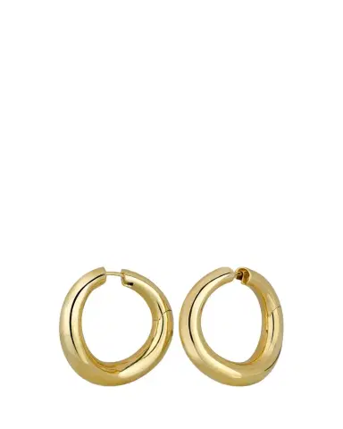 Paul Morelli Ultimate 18K Gold Tapered Wavy Hoop Earrings, 20mm | Thumbnail 1