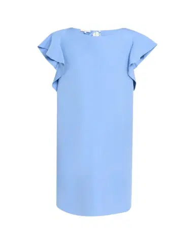 Lafayette 148 New York Flutter Silk-Linen Mini Dress | Thumbnail 1 Lafayette 148 New York Flutter Silk-Linen Mini Dress | Thumbnail 1