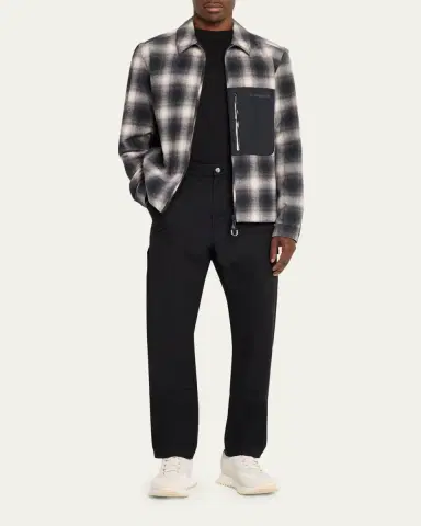 Moncler Grenoble Men's Plaid Mixed-Media Jacket | Thumbnail 2
