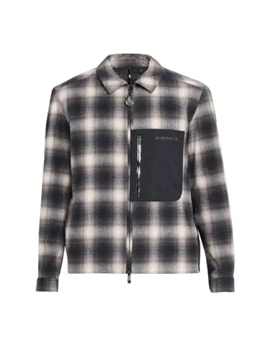 Moncler Grenoble Men's Plaid Mixed-Media Jacket | Thumbnail 1