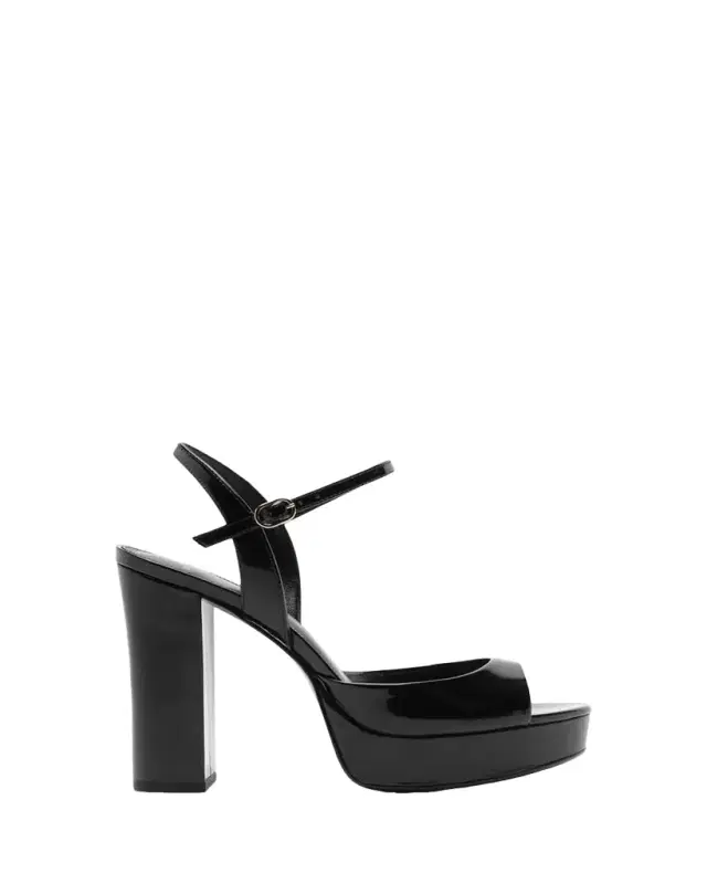 120mm Amy Patent Leather Platform Sandals