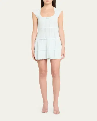 LoveShackFancy Laighton Pointelle Knit Mini Dress | Thumbnail 2 LoveShackFancy Laighton Pointelle Knit Mini Dress | Thumbnail 2
