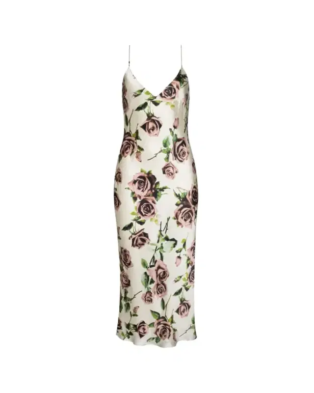 L'Agence Seridie Silk Floral Slip Dress