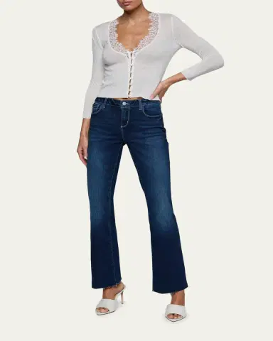 L'Agence Eluna Lace-Trim Cardigan | Thumbnail 2