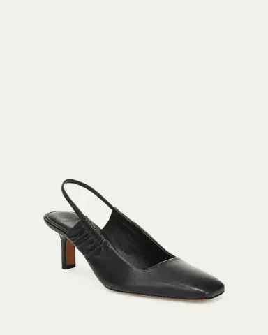 Vince 65mm Venice Leather Slingback Pumps | Thumbnail 2
