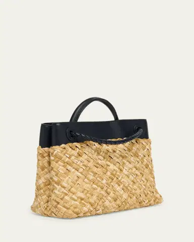 Bottega Veneta Andiamo Small Raffia Crossbody Bag | Thumbnail 3