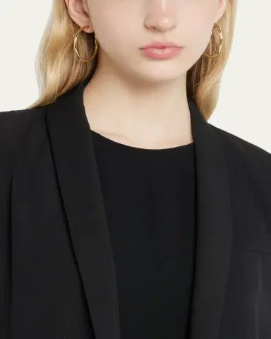Ippolita Medium Hammered Hoop Earrings in 18K Gold | Thumbnail 2