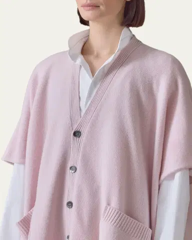 Eskandar Side-Slit Cashmere Cardigan | Thumbnail 5 Eskandar Side-Slit Cashmere Cardigan | Thumbnail 5