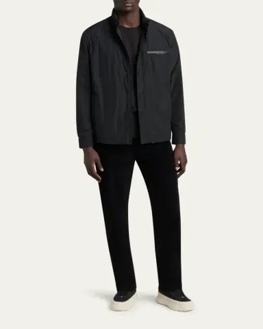 Moncler Men's Snap-Front Down Jacket | Thumbnail 2 Moncler Men's Snap-Front Down Jacket | Thumbnail 2
