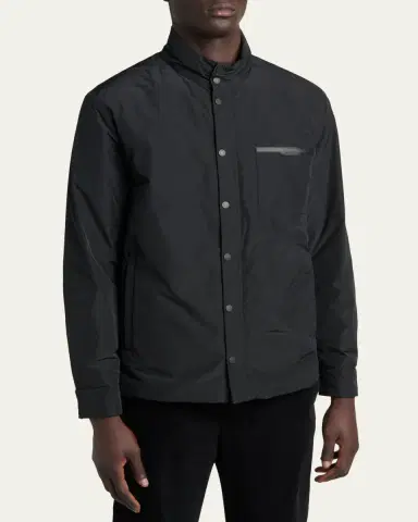 Moncler Men's Snap-Front Down Jacket | Thumbnail 4 Moncler Men's Snap-Front Down Jacket | Thumbnail 4
