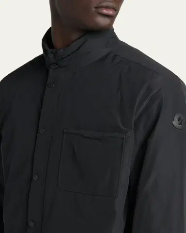 Moncler Men's Snap-Front Down Jacket | Thumbnail 5 Moncler Men's Snap-Front Down Jacket | Thumbnail 5