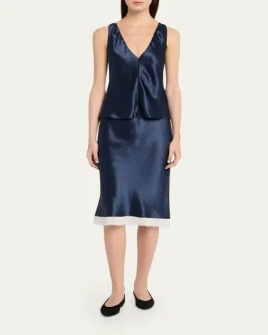 Maria McManus Satin V-Neck Camisole | Thumbnail 2 Maria McManus Satin V-Neck Camisole | Thumbnail 2