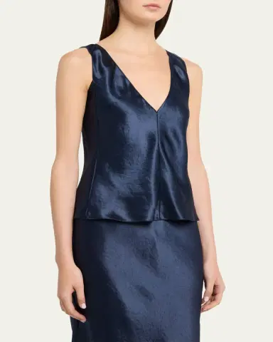 Maria McManus Satin V-Neck Camisole | Thumbnail 4 Maria McManus Satin V-Neck Camisole | Thumbnail 4