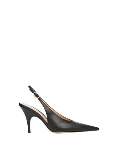 Gianvito Rossi 95mm Sofia Leather Slingback Pumps | Thumbnail 1 Gianvito Rossi 95mm Sofia Leather Slingback Pumps | Thumbnail 1
