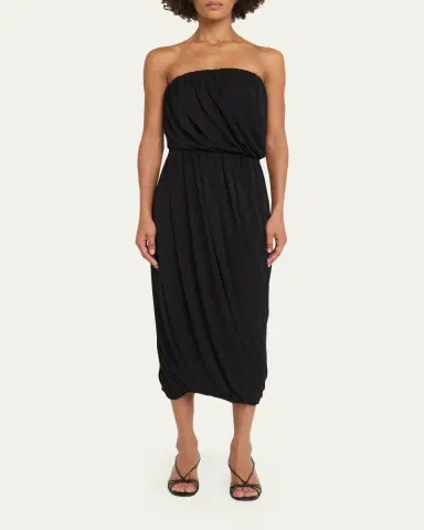 Cinq à Sept Calden Draped Midi Skirt | Thumbnail 2 Cinq à Sept Calden Draped Midi Skirt | Thumbnail 2