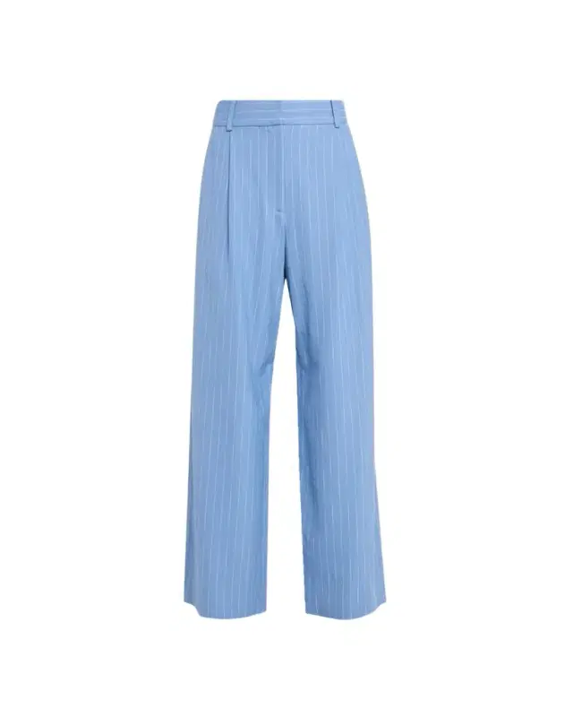 Veronica Beard Heyser Pinstripe Wide-Leg Pants