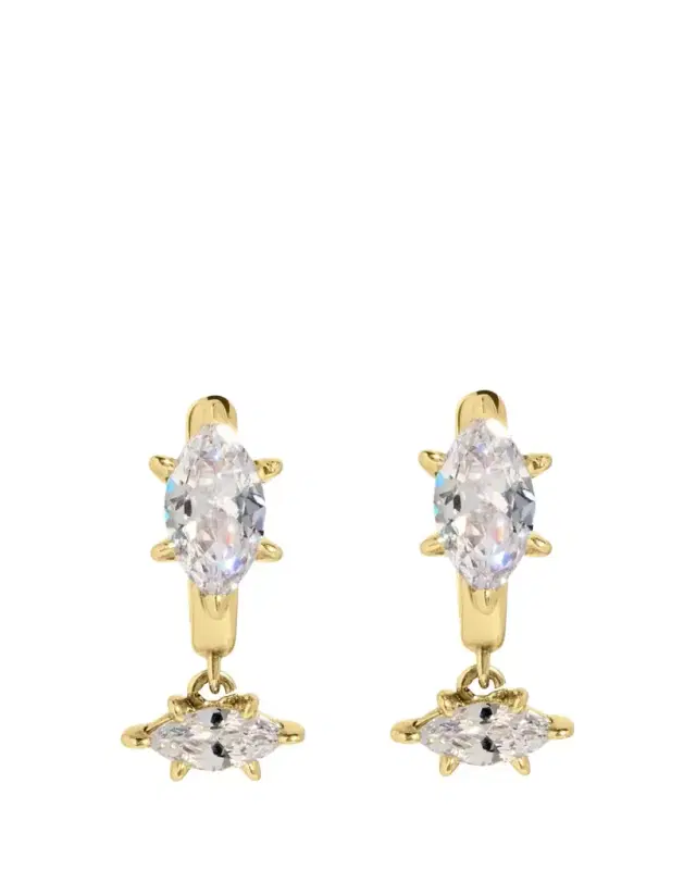 Nickho Rey Diana 14K Gold Vermeil Cubic Zirconia Drop Earrings