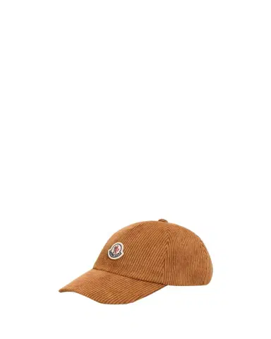 Moncler Corduroy Logo Baseball Cap | Thumbnail 1