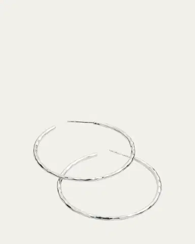 Ippolita Medium Squiggle Hoop Earrings in Sterling | Thumbnail 3