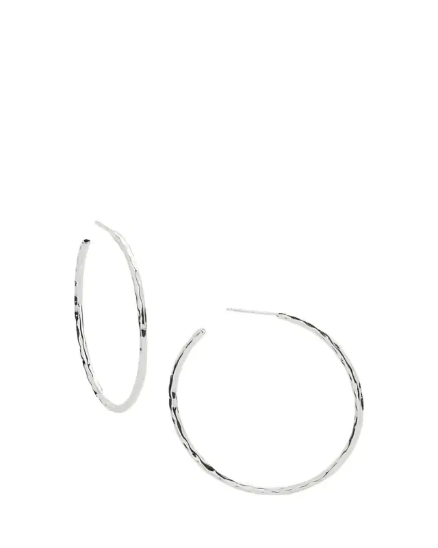 Ippolita Medium Squiggle Hoop Earrings in Sterling Silver