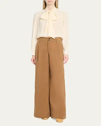 Chloé Organic Silk Crepe De Chine Blouse | Thumbnail 2 Chloé Organic Silk Crepe De Chine Blouse | Thumbnail 2