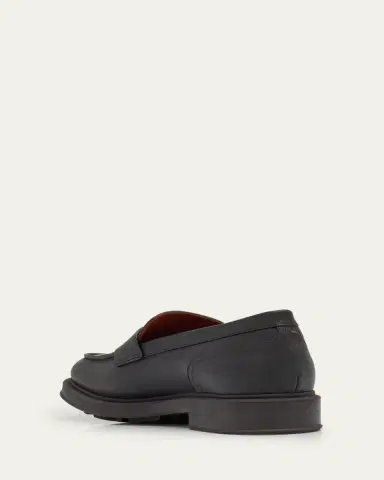Loro Piana Men's Travis Leather Penny Loafers | Thumbnail 4