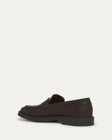Loro Piana Men's Travis Leather Penny Loafers | Thumbnail 8