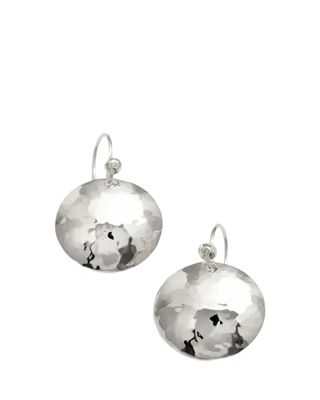 Ippolita Disc Earrings in Sterling SIlver with Diamonds