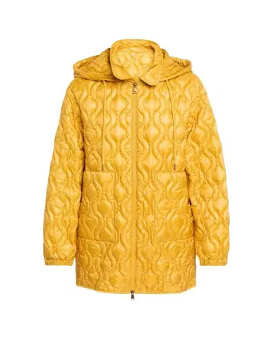 Moncler Balette Geometric Quilted Mid-Length Down Jacket | Thumbnail 1 Moncler Balette Geometric Quilted Mid-Length Down Jacket | Thumbnail 1