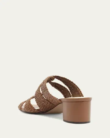Alexandre Birman 45mm Sabrina Leather Block Heel Slide Sandals | Thumbnail 3 Alexandre Birman 45mm Sabrina Leather Block Heel Slide Sandals | Thumbnail 3