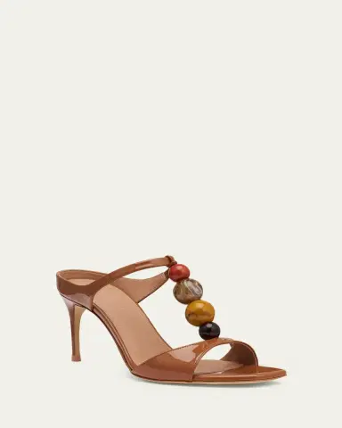 Malone Souliers 70mm Lena Resin Patent Leather Mules | Thumbnail 2