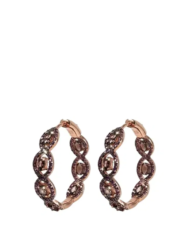 Nickho Rey Mini Sylvie Hoop Earrings, Espresso