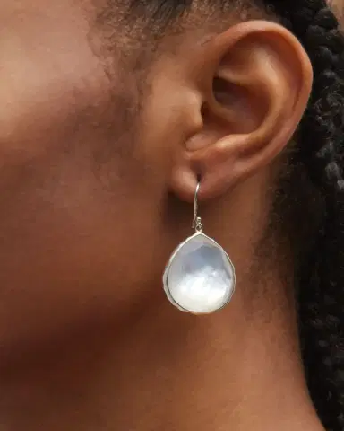 Ippolita Large Teardrop Earrings in Sterling Silver | Thumbnail 2