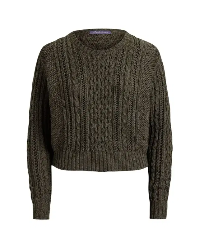 Silk-Cashmere Multi-Knit Sweater