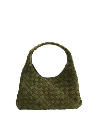 Bottega Veneta Campana Small Suede Top-Handle Bag | Thumbnail 1