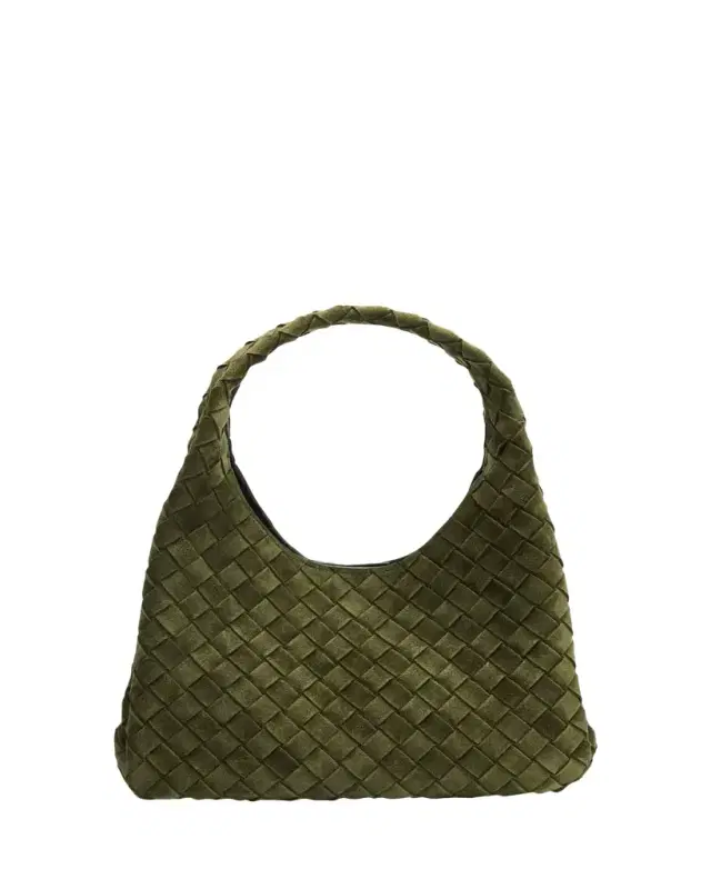 Bottega Veneta Campana Small Suede Top-Handle Bag
