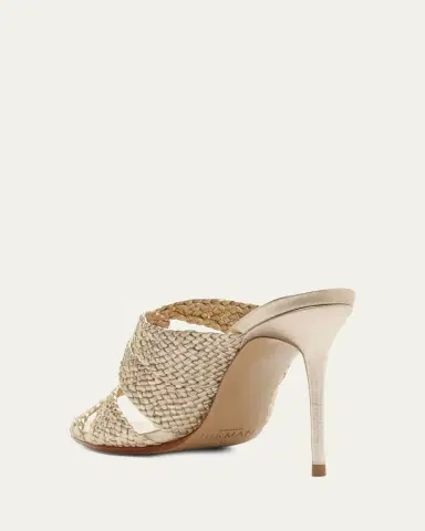 Alexandre Birman 85mm Sabrina Metallic Open-Toe Mules | Thumbnail 3 Alexandre Birman 85mm Sabrina Metallic Open-Toe Mules | Thumbnail 3
