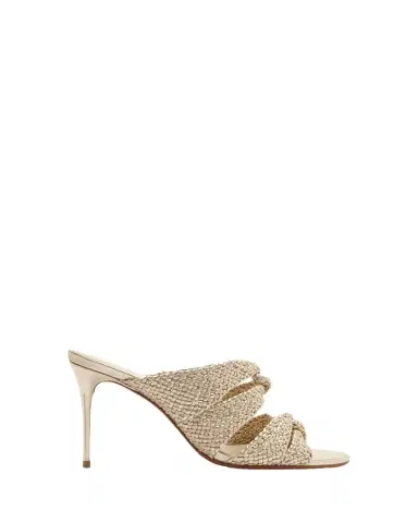 Alexandre Birman 85mm Sabrina Metallic Open-Toe Mules | Thumbnail 1 Alexandre Birman 85mm Sabrina Metallic Open-Toe Mules | Thumbnail 1