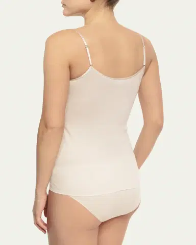 Hanro Seamless Cotton V-Neck Camisole | Thumbnail 3 Hanro Seamless Cotton V-Neck Camisole | Thumbnail 3