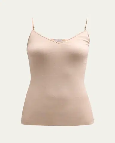 Hanro Seamless Cotton V-Neck Camisole | Thumbnail 6 Hanro Seamless Cotton V-Neck Camisole | Thumbnail 6