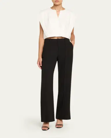 Simkhai Michelle Pintuck Cropped Pants | Thumbnail 2